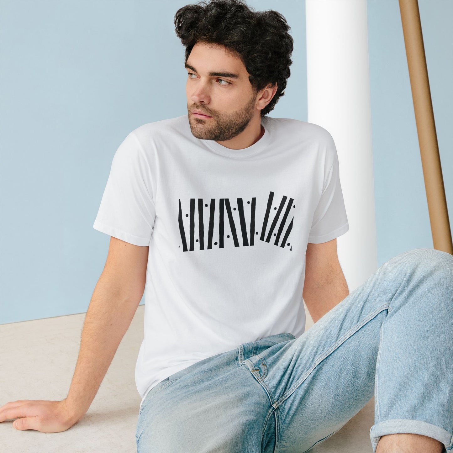 Organic T-shirt - 100% Organic Cotton Mushroom Unisex Design - Eco Friendly Minimal Urban Modern Arty Shirt Size XS-3XL (ants)