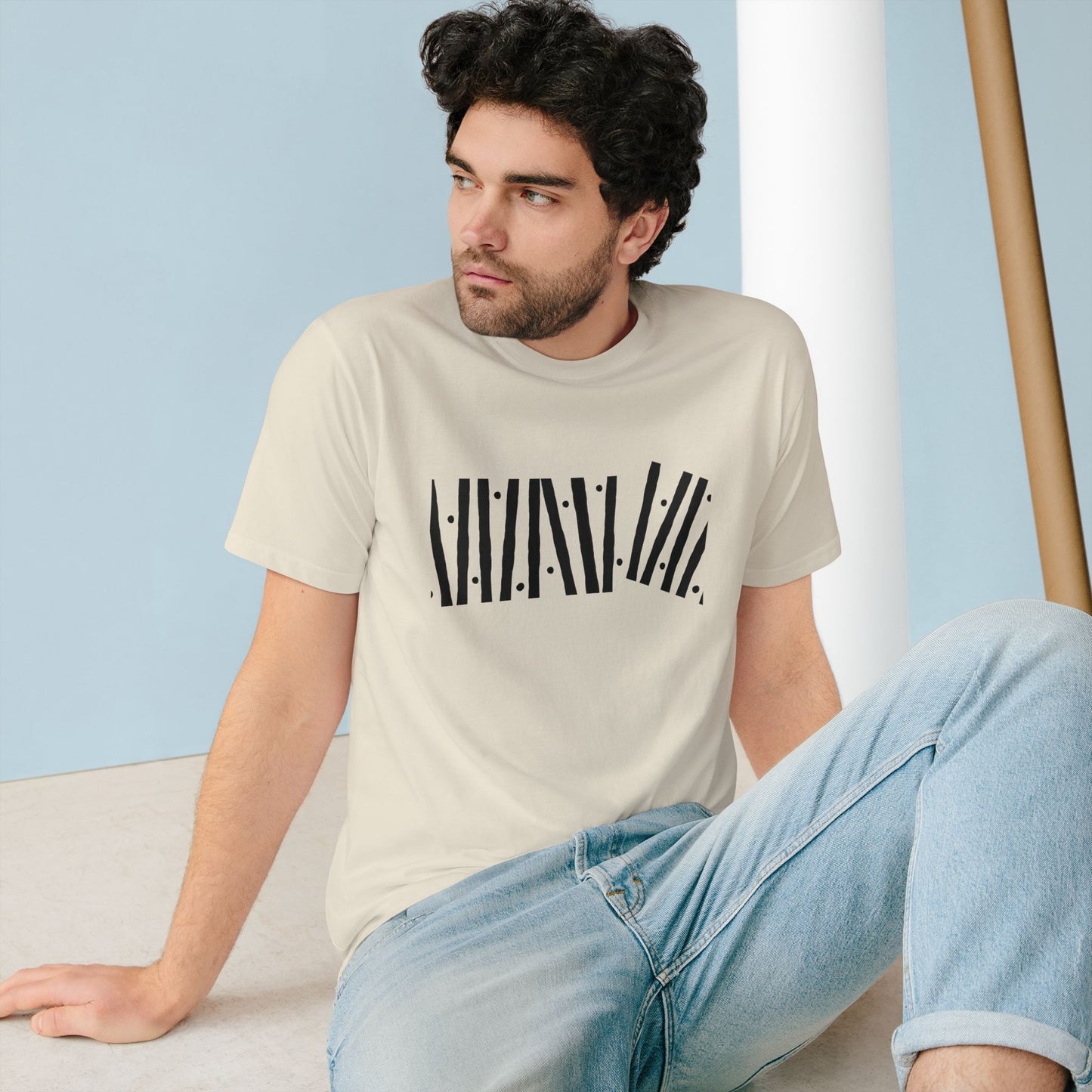 Organic T-shirt - 100% Organic Cotton Mushroom Unisex Design - Eco Friendly Minimal Urban Modern Arty Shirt Size XS-3XL (ants)